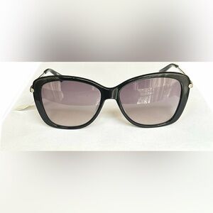 NWT LONGCHAMP Women Black Frame Sunglasses